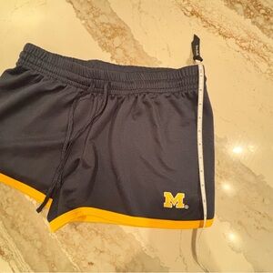 Athletic Women's Shorts with Yellow Trim